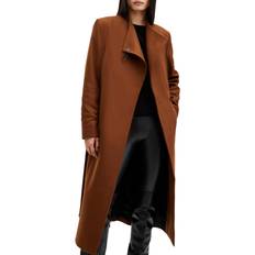AllSaints Outerwear AllSaints Riley Wool Blend Coat - Sugar Brown