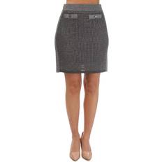 Grey - Short Skirts Ted Baker Sanniaa Metallic Knitted Mini Skirt - Grey