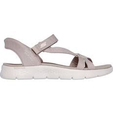 White - Women Sport Sandals Skechers Go Walk Flex Sandals - Taupe