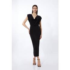 Karen Millen Dresses Karen Millen Cowl Neck Jersey Maxi Dress - Black