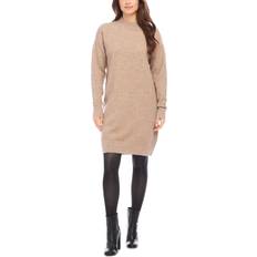 Knitted Dresses Karen Kane Mock Neck Sweater Dress - Earth