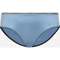 Dolce & Gabbana Blue Panties Dolce & Gabbana Satin Panties Light Blue Silk