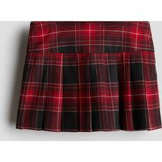 Skirts Children's Clothing H&M Red Pleated Twill Skirt - Girls