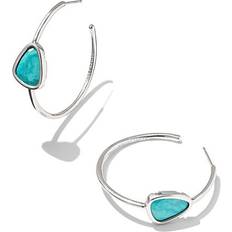 Kendra Scott Opal Earrings Kendra Scott Margot Gemstone Hoop Earrings White Abalone