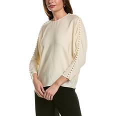 Lafayette 148 New York Silk Blouse - Wing Sleeve