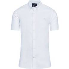 Short Sleeve Lightweight Oxford Shirt - White