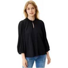 IN FRONT Structured Tove Blouse - Black