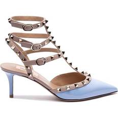 Valentino Shoes Valentino Rockstud Ankle Strap Pumps - Blue