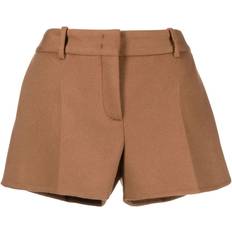 Wool Shorts Ermanno Scervino Low-Rise Knitted Shorts - Brown