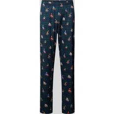 Herren Schlafanzüge Mey Relaxed Fit Pyjama-Hose mit Motiv-Print - Gruen