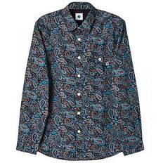 Pretty Green Wonderwall Paisley Shirt - Dark Grey