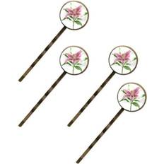 Hair Products ERJLKXP Hair Clips Pack of 4 Flower Pink