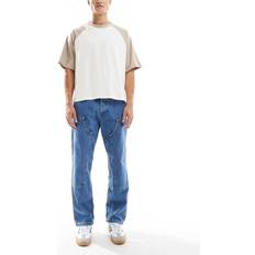 Herr - Oversize Jeans Jack & Jones Eddie Baggy Jeans Vintageblå Tvätt