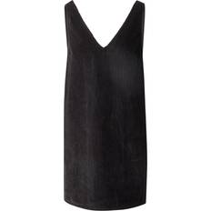 Corduroy Dresses Monki Mini Cord Pinafore Dress - Black