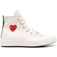 Comme des Garçons Shoes Comme des Garçons Play High Top Converse Chuck 70 Sneakers - Beige