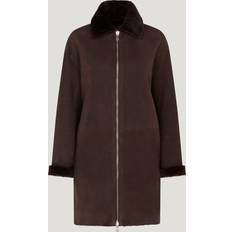 Belstaff Women Coats Belstaff Spelter Coat Women's Merino Shearling - Chestnut