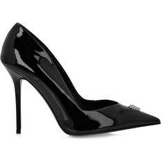 Heels & Pumps Philipp Plein Skull Appliqué Patent Leather Pumps - Black