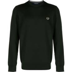 Fred Perry Sweaters Fred Perry Logo Embroidered Crew Neck Jumper - Green