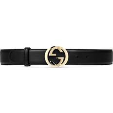 Gucci Belts Gucci Gürtel Mit GG-Schnalle - Schwarz