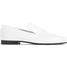 Loafers Toteme Crocodile Effect Leather Loafers - White