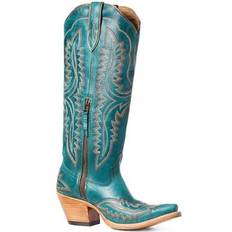Turquoise - Women Boots Ariat Casanova Snip Toe Western Boots - Turquoise
