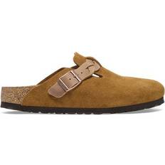 Birkenstock Boston Braided Suede Lederclogs - Marron