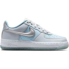 Sport Shoes Nike Air Force 1 GS - Pure Platinum/Glacier Blue/Metallic Silver