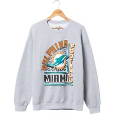 Sweaters Nfl Miami Dolphins Backfield Crew Fleece Sweatshirt - Heather Grey