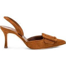 Maysli 70 Suede Slingback - Medium Brown