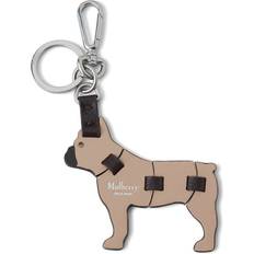 Mulberry Keychains Mulberry Leather French Bulldog Keyring - Brown