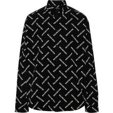 Balenciaga Shirts Balenciaga Logo Print Shirt - Black