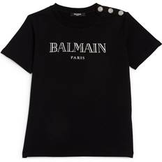 Balmain Kids Cotton Logo T-Shirt - Black