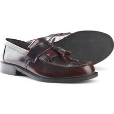 Leather Mod Tassel Saddle Loafers - Men's