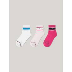 Tommy Hilfiger Socks Children's Clothing Tommy Hilfiger Stripe Quarter Sock 3-Pack - Light Pink/Multi