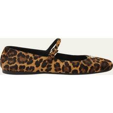 Prada Women Ballerinas Prada Ballerina Flats - Leopard Mary Jane