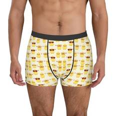 Yellow Men's Underwear Yiaed Cute Yellow Duck Print Boxer Shorts - Breathable