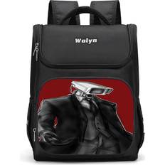 RYWOLT (Style Z, Large) Trendy Oxford Fabric Backpack With Monitor Man Print For Students Of All Genders