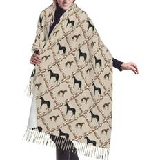 Scarfs Buewutiry Cartoon Cool Horse Hunting Dog Shawl Wrap - Oversized