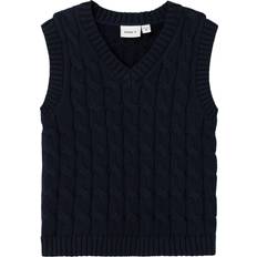 Skjorter Børnetøj på tilbud Name It Dark Sapphire Vest - Navy