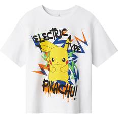 Pokemon Børnetøj Name It Pokemon T-Shirt - Bright White