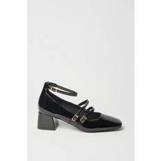 Oasis Briella Double MaryJane Heel Court Shoes - Black