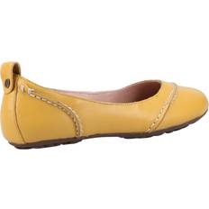 Suede - Women Loafers Hush Puppies Janessa Leather Women's Flats - Yellow