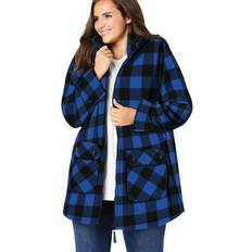 Woman Within Women Coats Woman Within Plus Size Hooded Fleece Coat