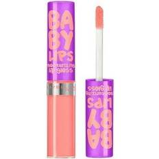 Cosmetics Maybelline GMA987 INC, 2pc Baby Lips Moisturizing Lip Gloss Coral Craze 0.18 oz