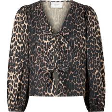 Lange ærmer Bluser Neo Noir Tova Leo Blouse - Leopard