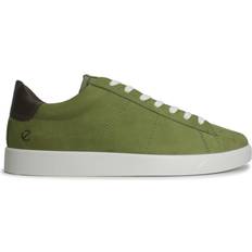 ecco Street Lite Full Grain Leather Trainers - Acorn Tarmac