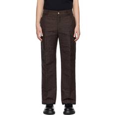 Ferragamo Brown Trousers & Shorts Ferragamo Monogram Trousers - Expresso Black