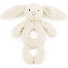 Jellycat Kaninchen Stofftiere Jellycat Ring Rassel Bashful Hase Cream 18cm