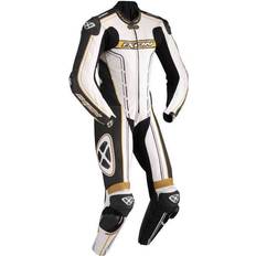 Oro Trajes de moto Ixon Zenith One Piece Leather Suit, black-white-gold, for Men