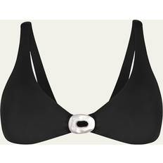 Lycra Bikini Tops Vix Solid Sam Mayra Bikini Top - Black